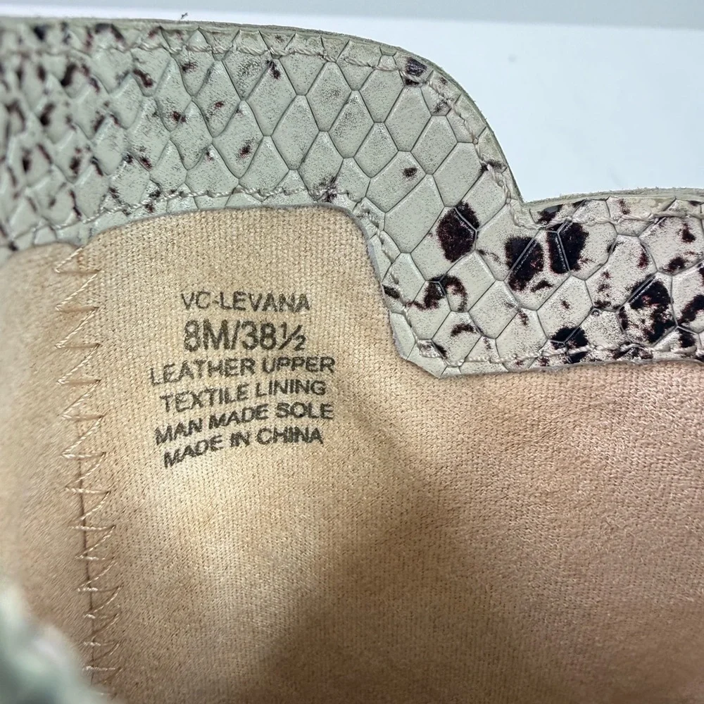 Vince Camuto Levana Snake Print Block Heel Western Bootie Size 8 MSRP $139